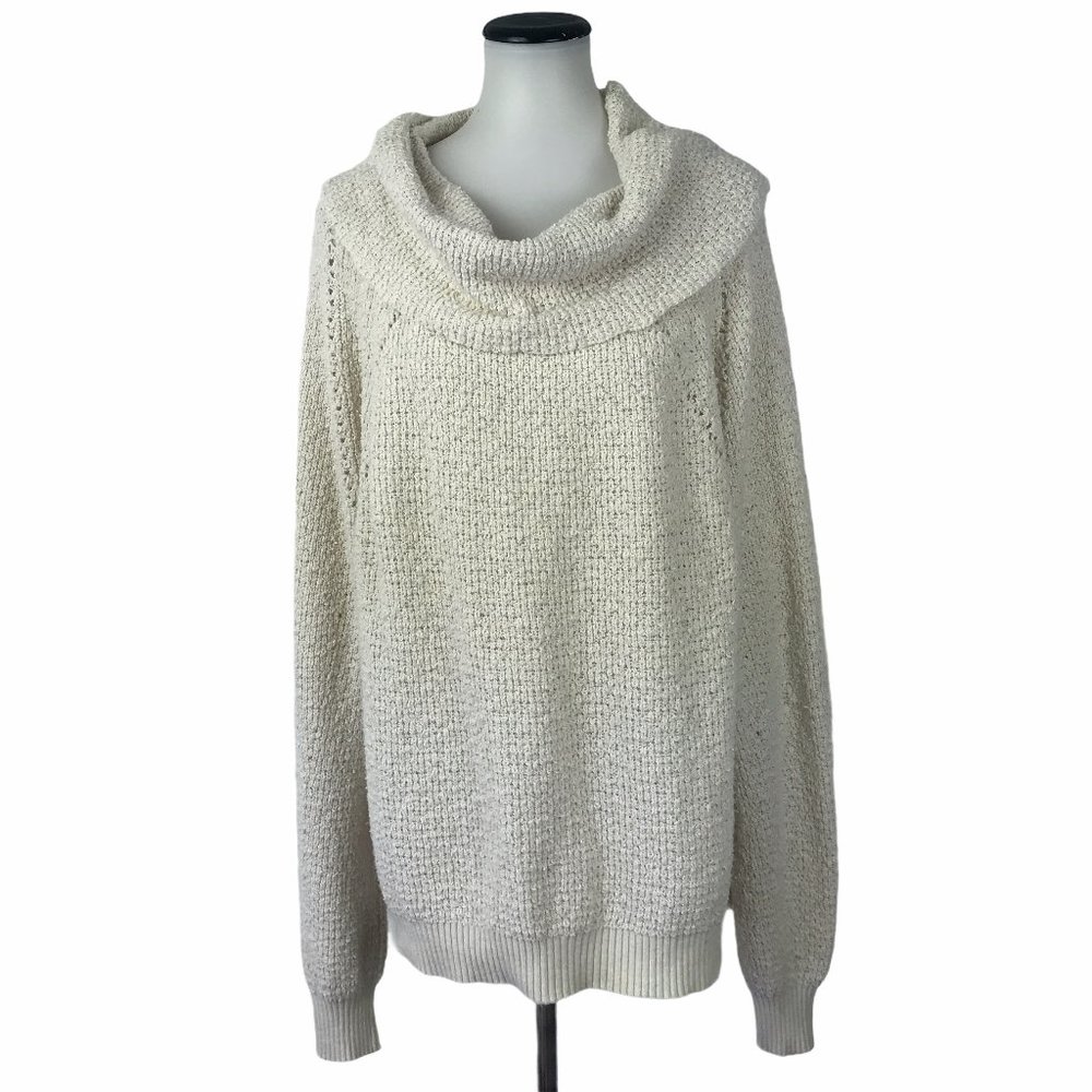 Free People Knit Cowl Sweater #86